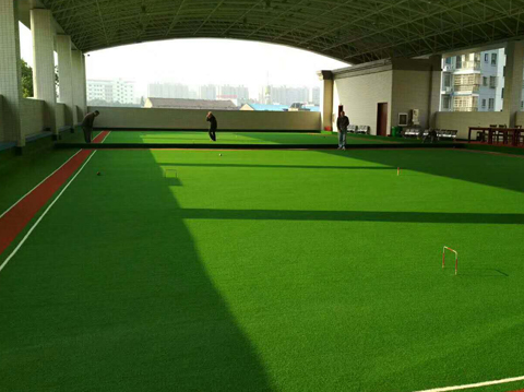 門球場人造草坪系統