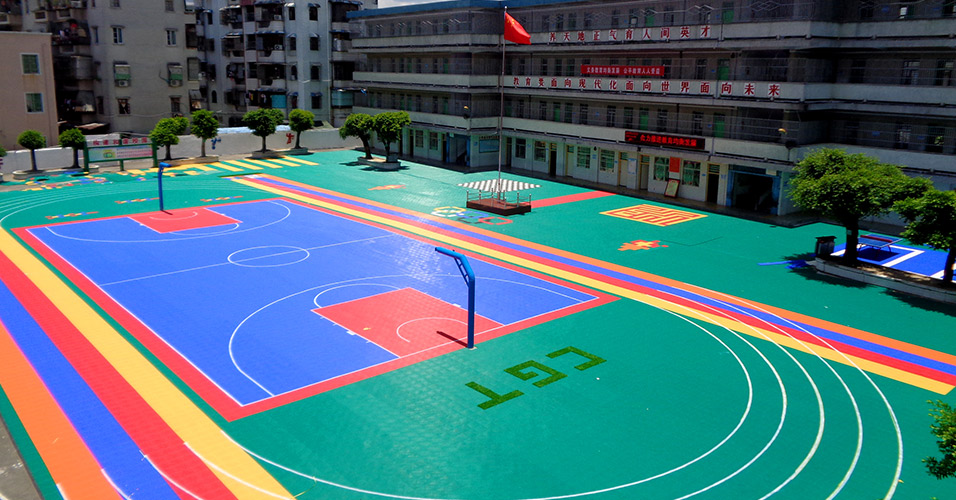 廣東省汕尾市海豐縣城北小學操場懸浮地板