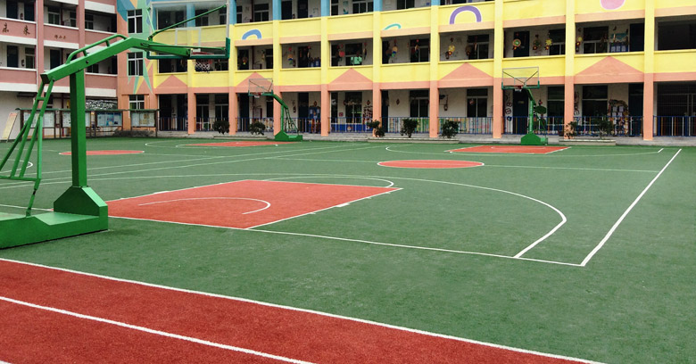 福建莆田常太中心小學(xué)籃球場(chǎng)人造草