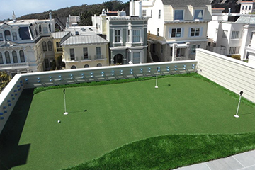 屋頂高爾球場人造草坪效果