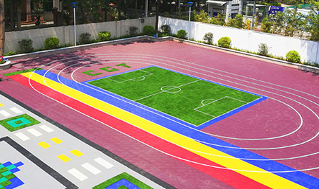 綠城體育幼兒園人造草坪，環(huán)保無毒、耐用安全